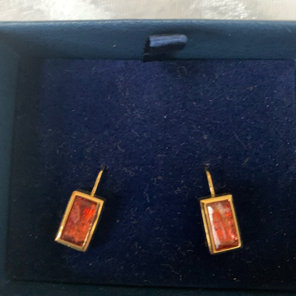 Personal Accents Cracked Stone Earrings
